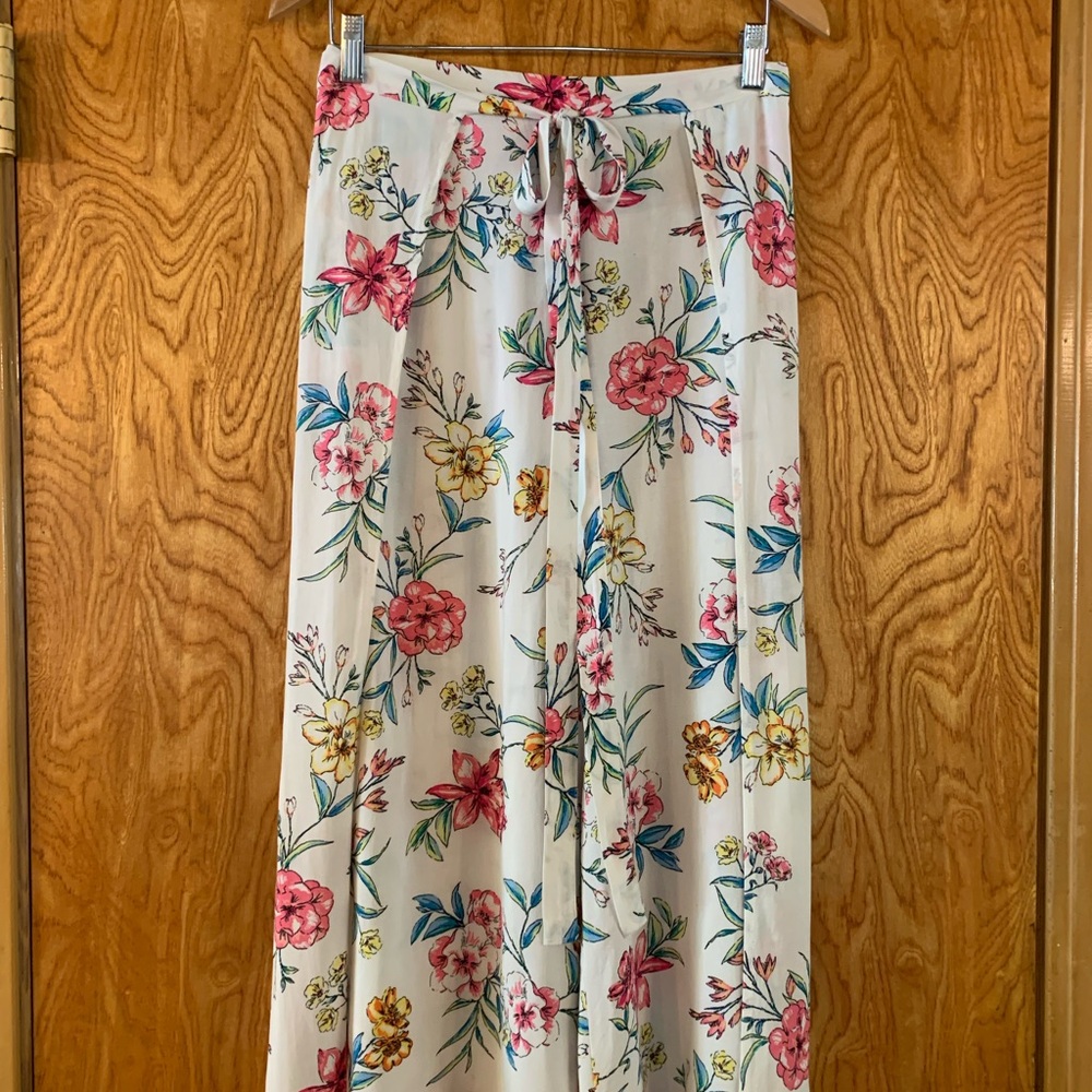 Wrap Palazzo Cropped Pant